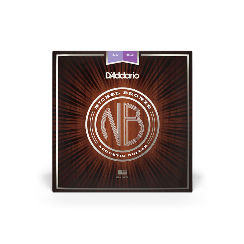 Набор струн D'ADDARIO NB1152 NICKEL BRONZE CUSTOM LIGHT (11-52)